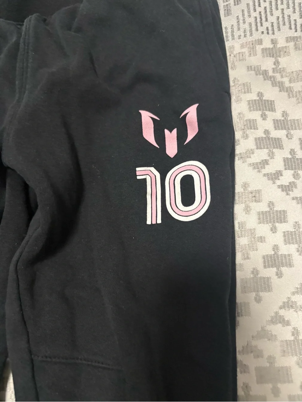 Messi Collection Kids Black Hoodie Jogger Set Size 8